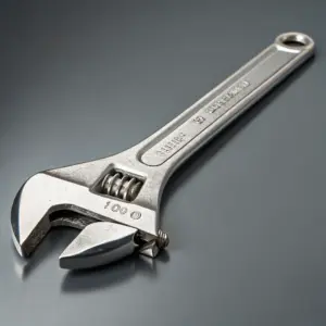Heavy‑Duty Adjustable Wrench 12 in